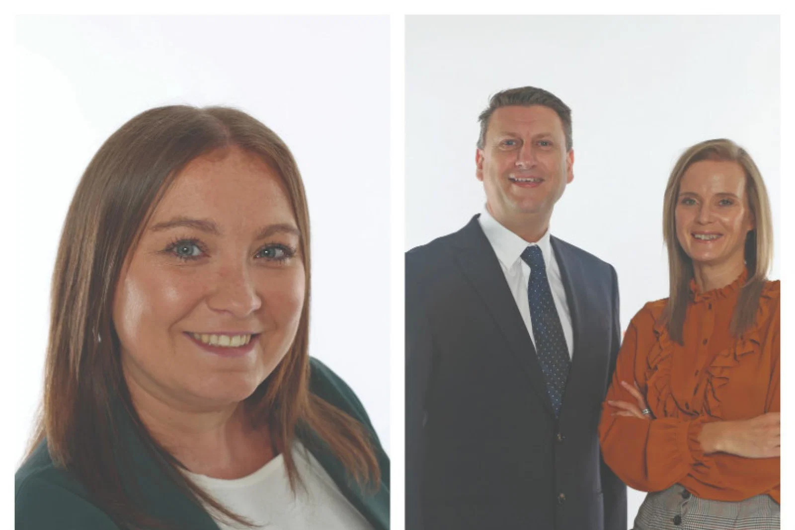 Left to right: Amy-Jo Liddington, Damien Mooney, and Kirsty Bachelor