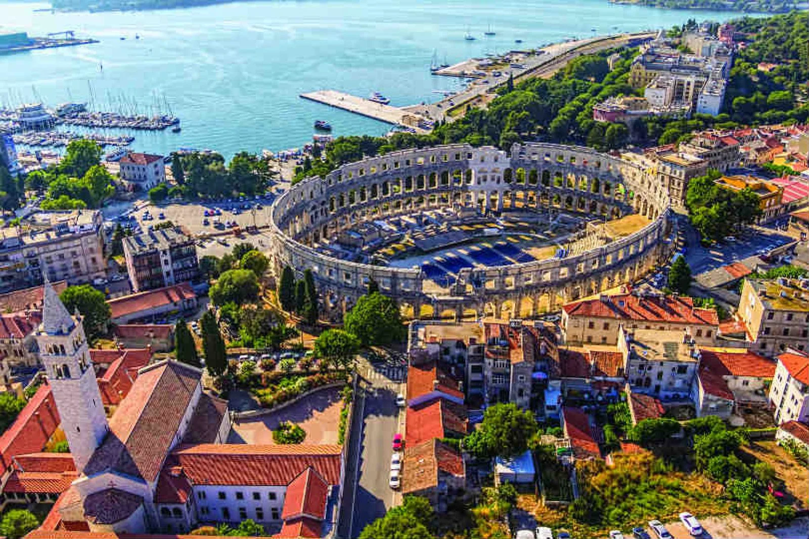 The Croatian city of Pula