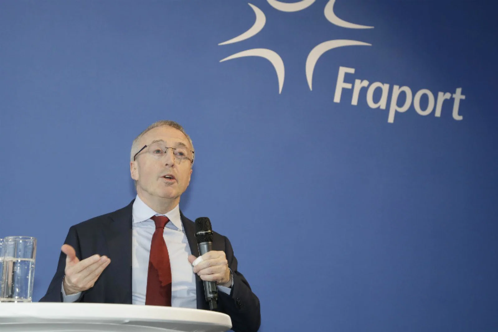 Boeing Europe president, Martin Donnelly, speaking at the airline’s European Expo