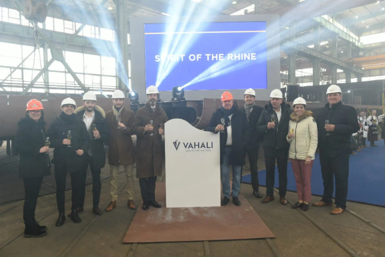 Spirit of the Rhine's keel-laying ceremony took place on 11 December