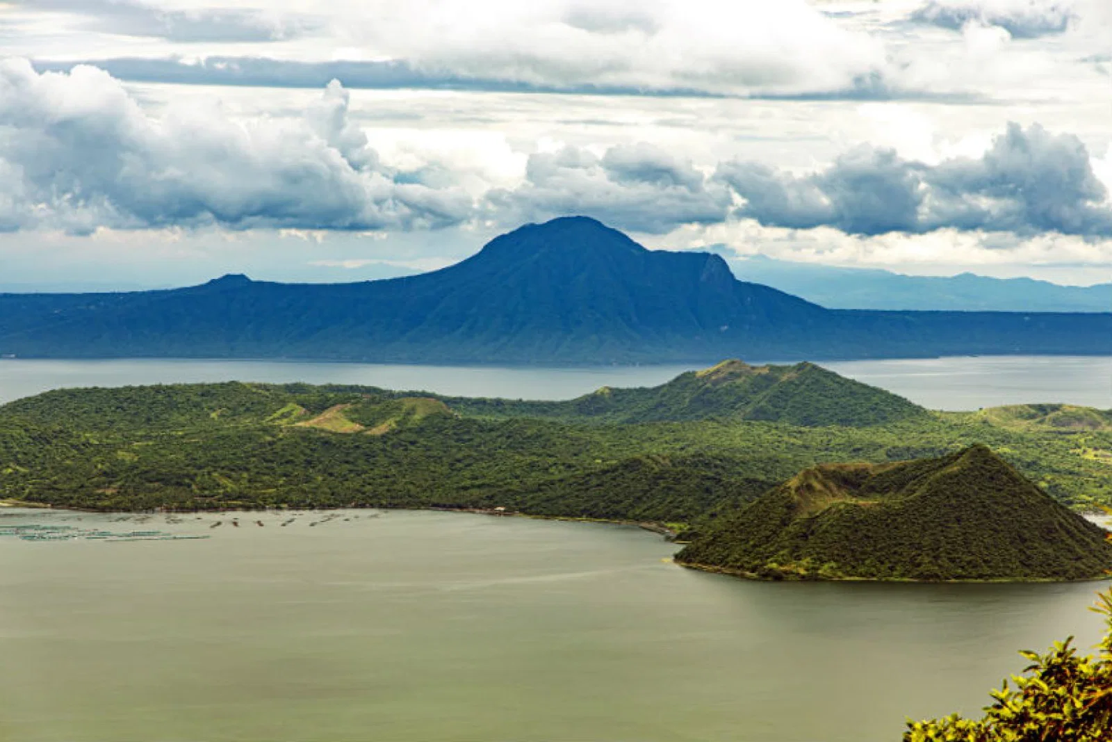 The Taal Volcano in the Philippines