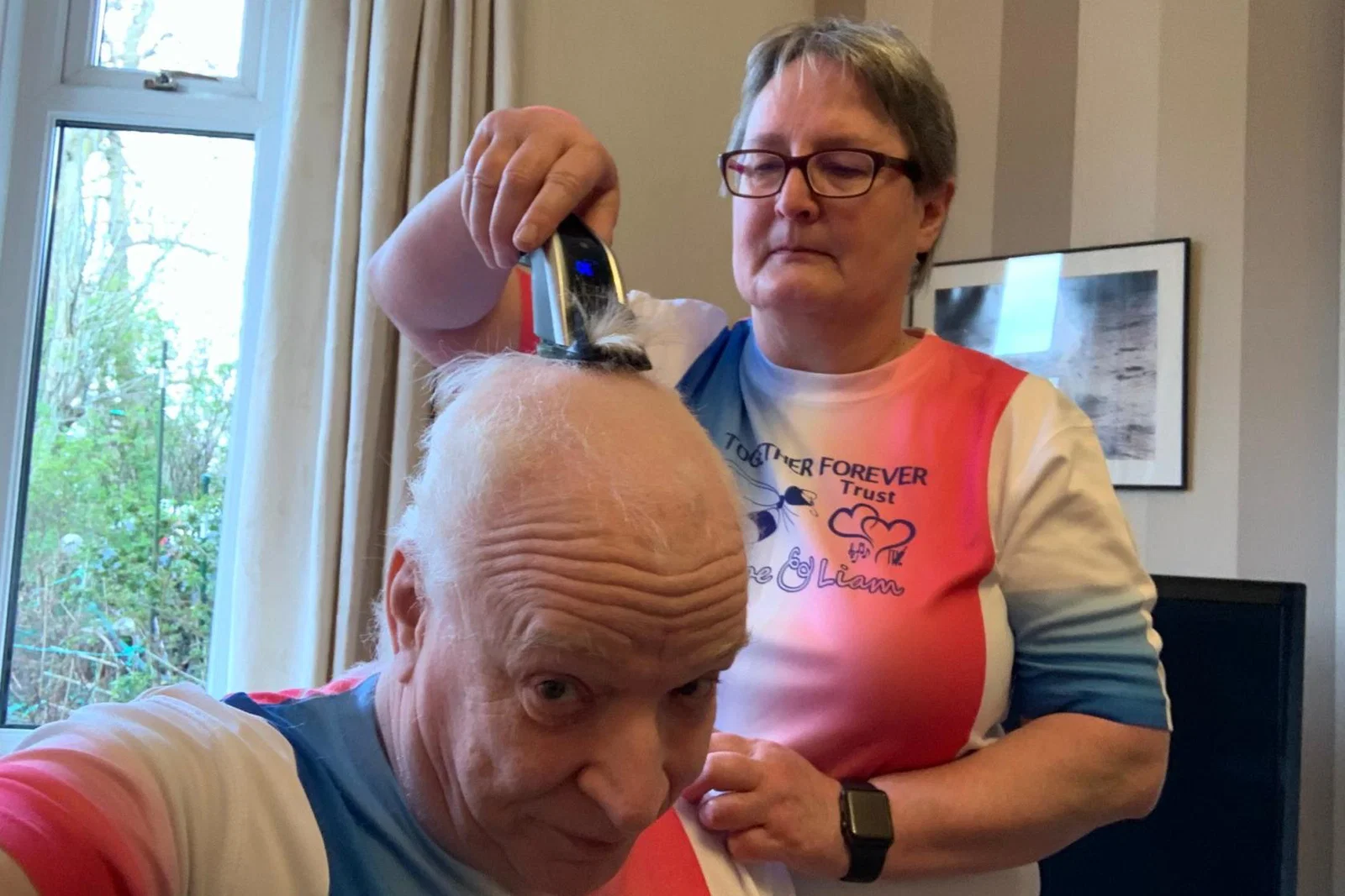 Graeme Brett had his hair shaved off over the weekend for a very worthy cause