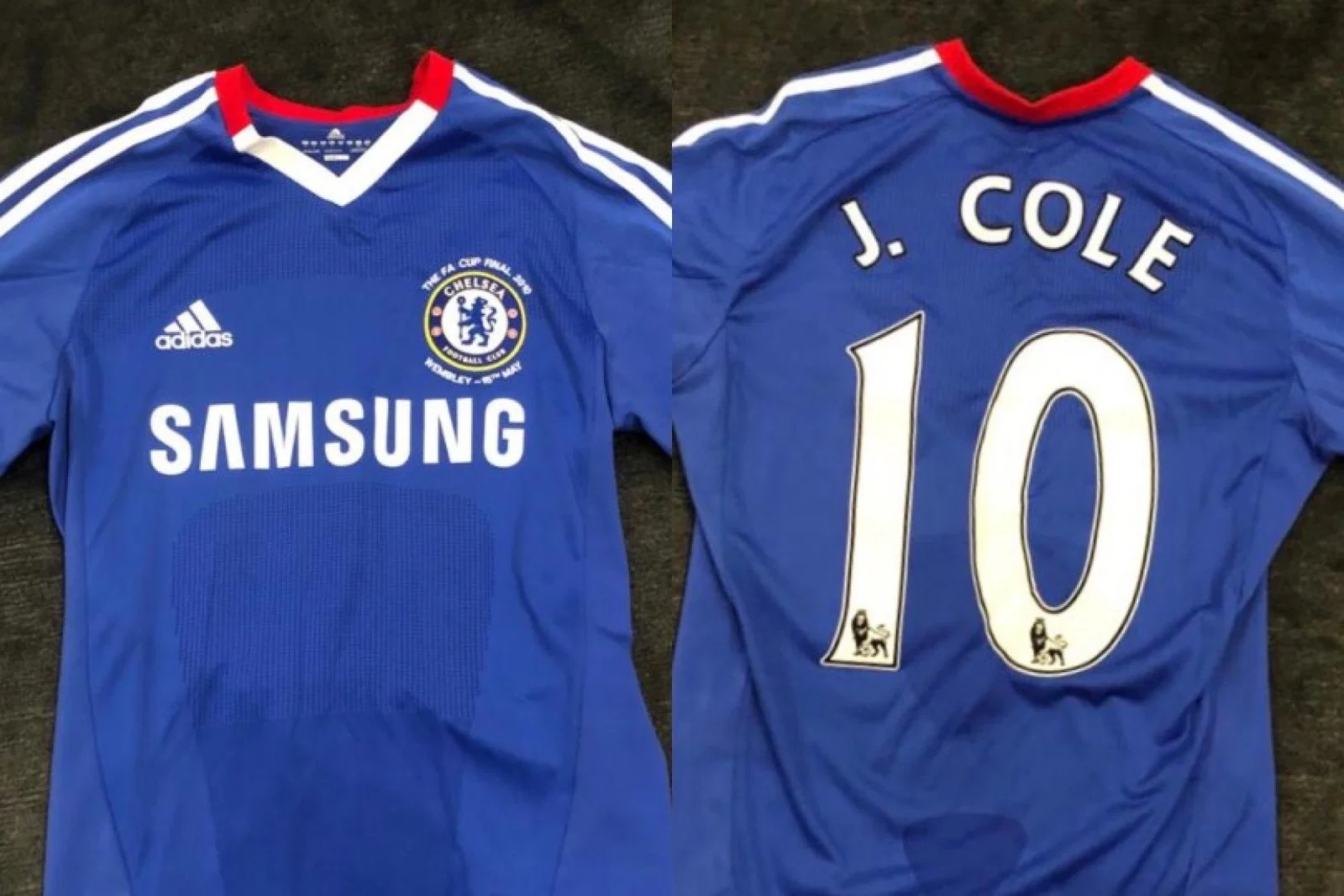 A Chelsea shirt worn by Joe Cole is up for grabs