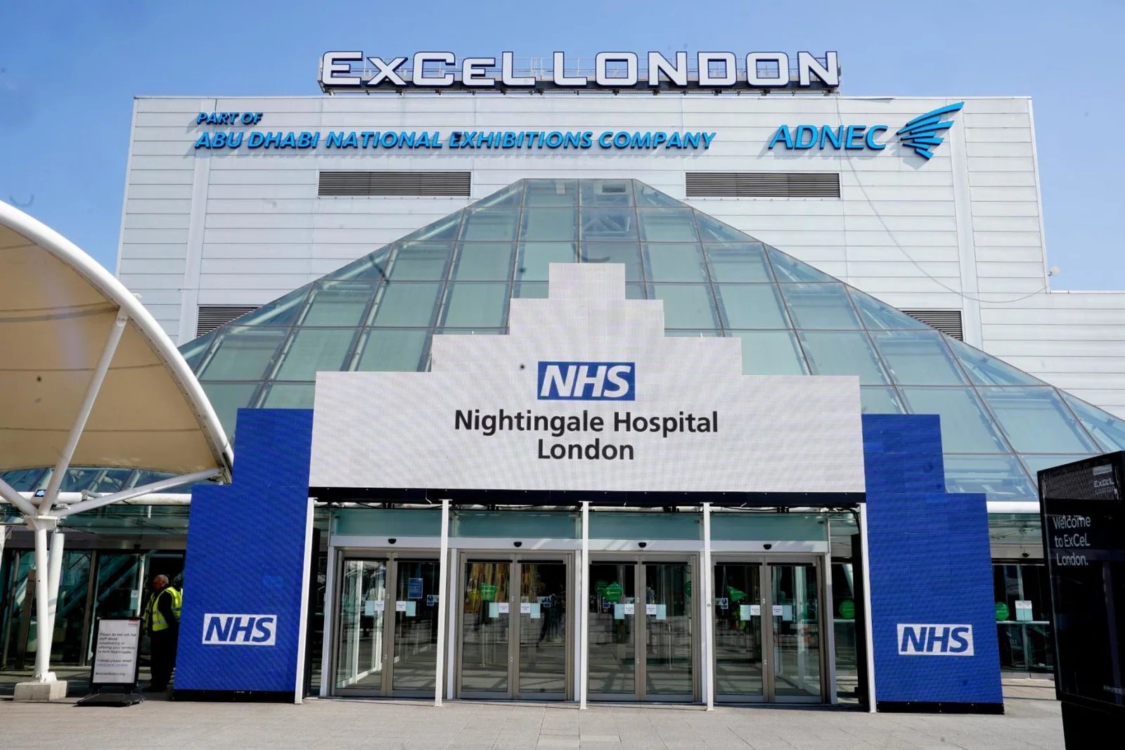 The event's venue, ExCeL London, has been converted into a NHS field hospital