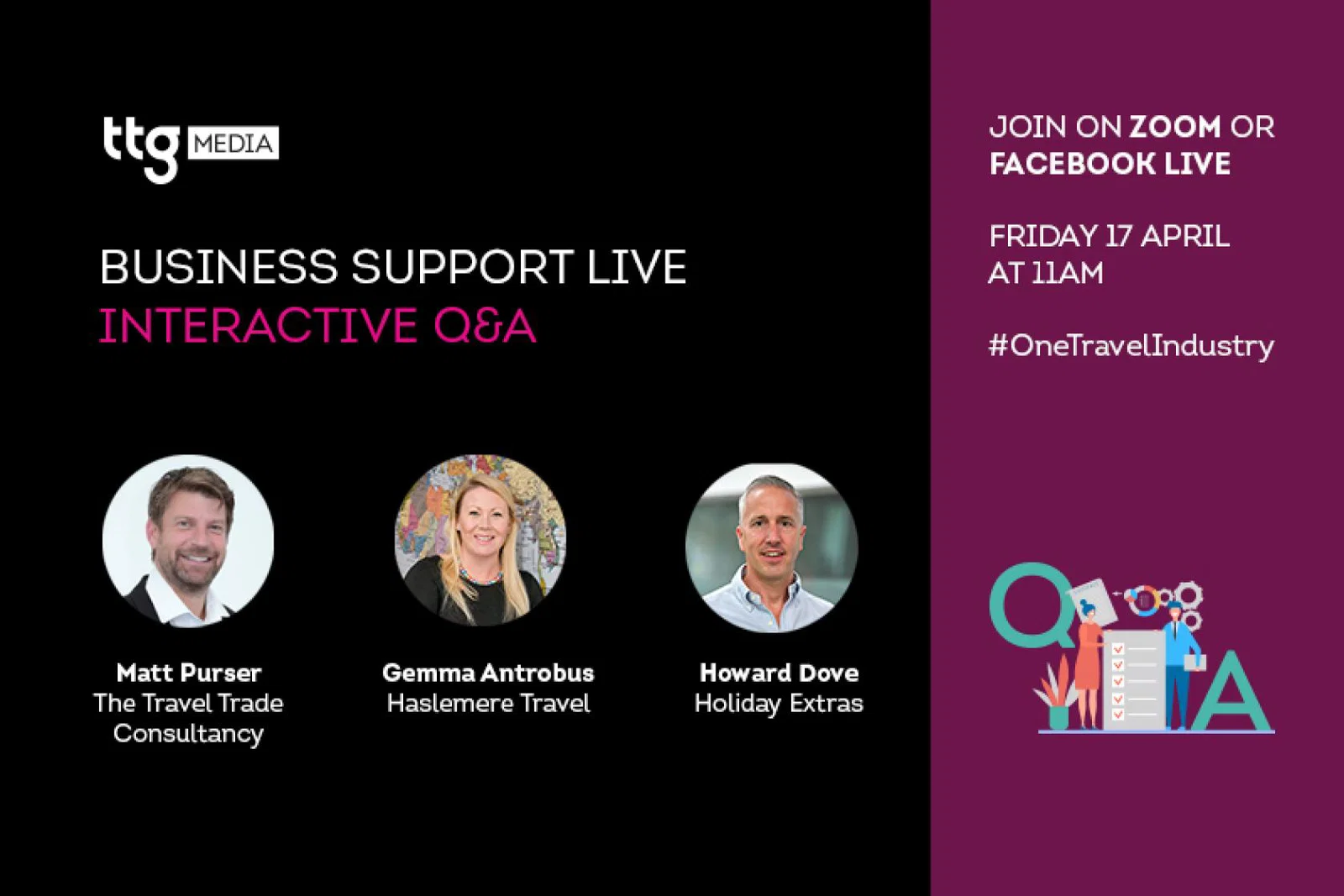 TTGs third Business Support Live session takes place Friday 17 April