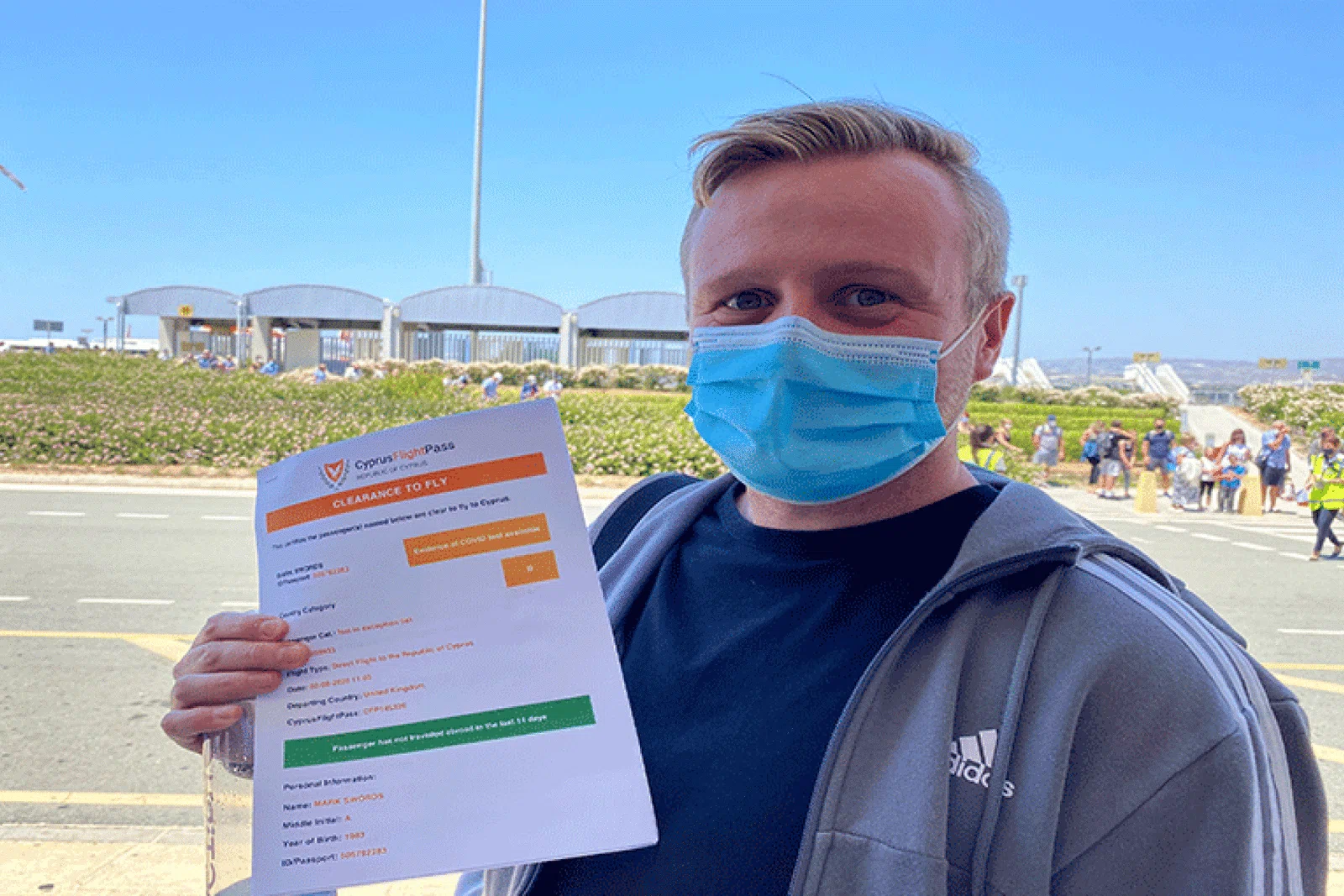 Mark Swords arrives in Cyprus