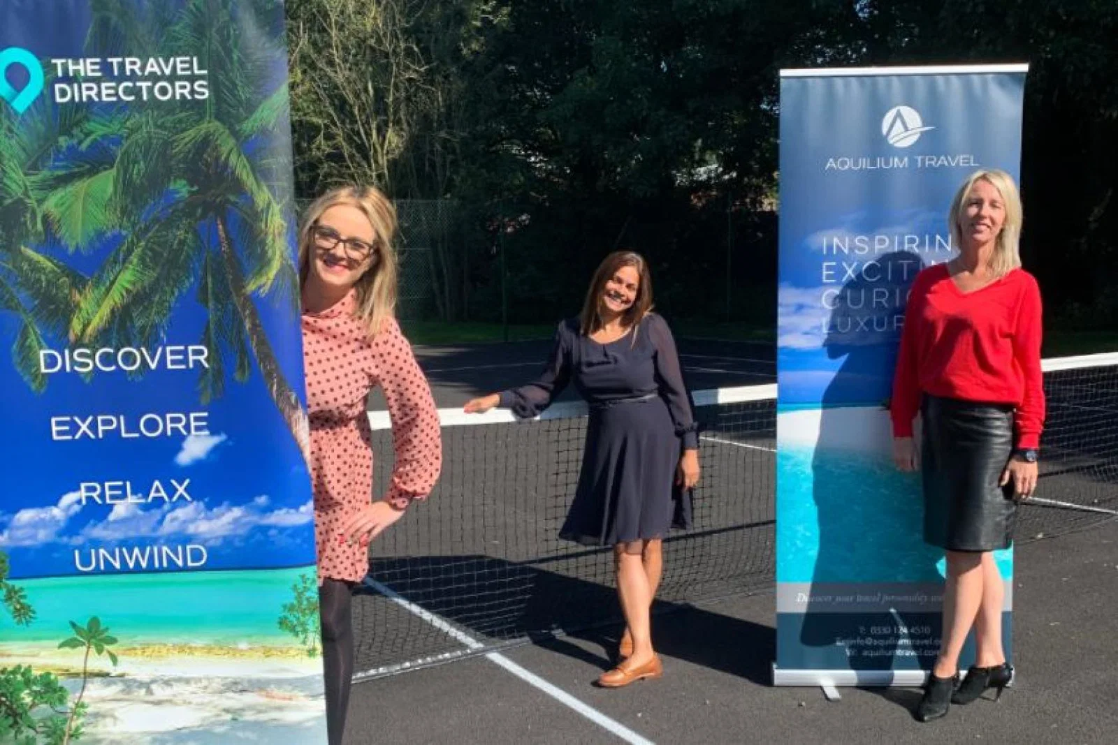 Nicola Harper (L) with Travel Directors BDMs Nisha Bean (C) and Kym O'Brien (R)