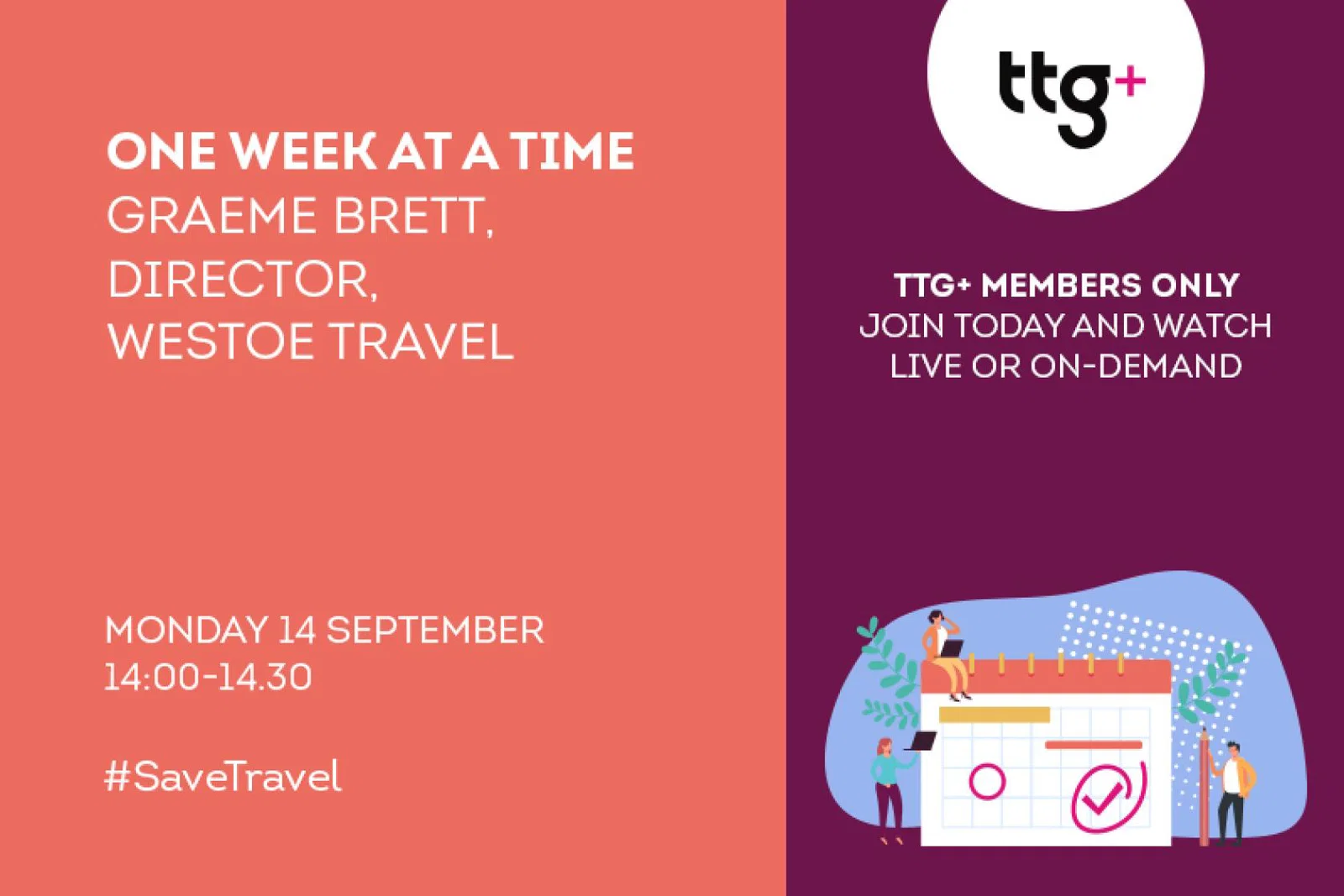 Westoe Travel director Graeme Brett will be the first guest in the new series of One Week At A Time