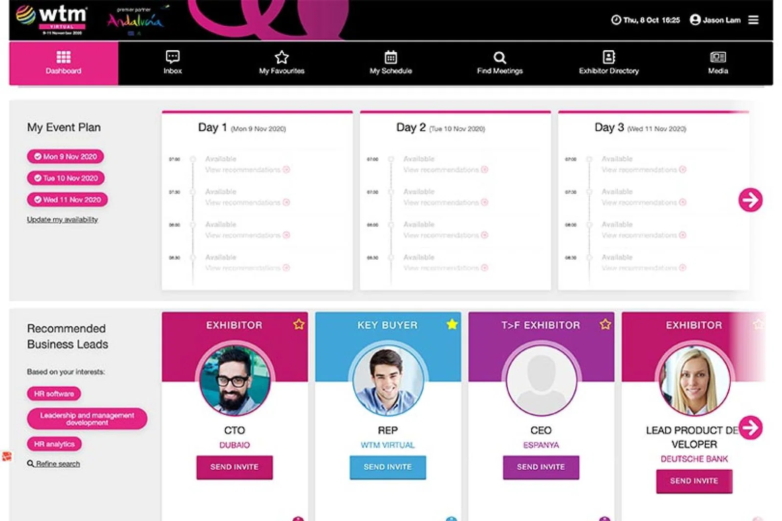 WTM Virtual delegates will use a digital platform to watch sessions and arrange meetings