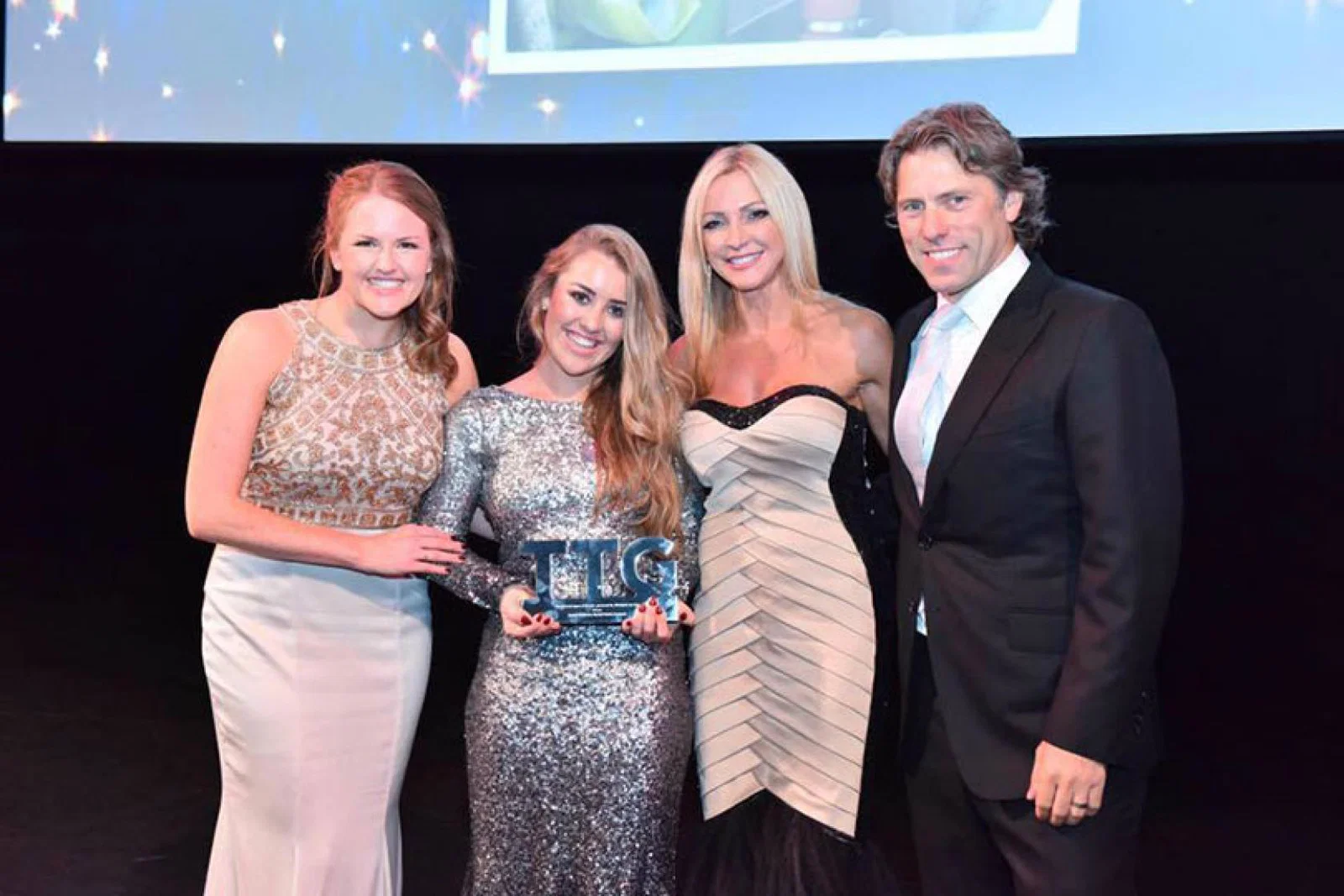 Jessica Matthews (second from left) will benefit from the support of the Swords Associates programme