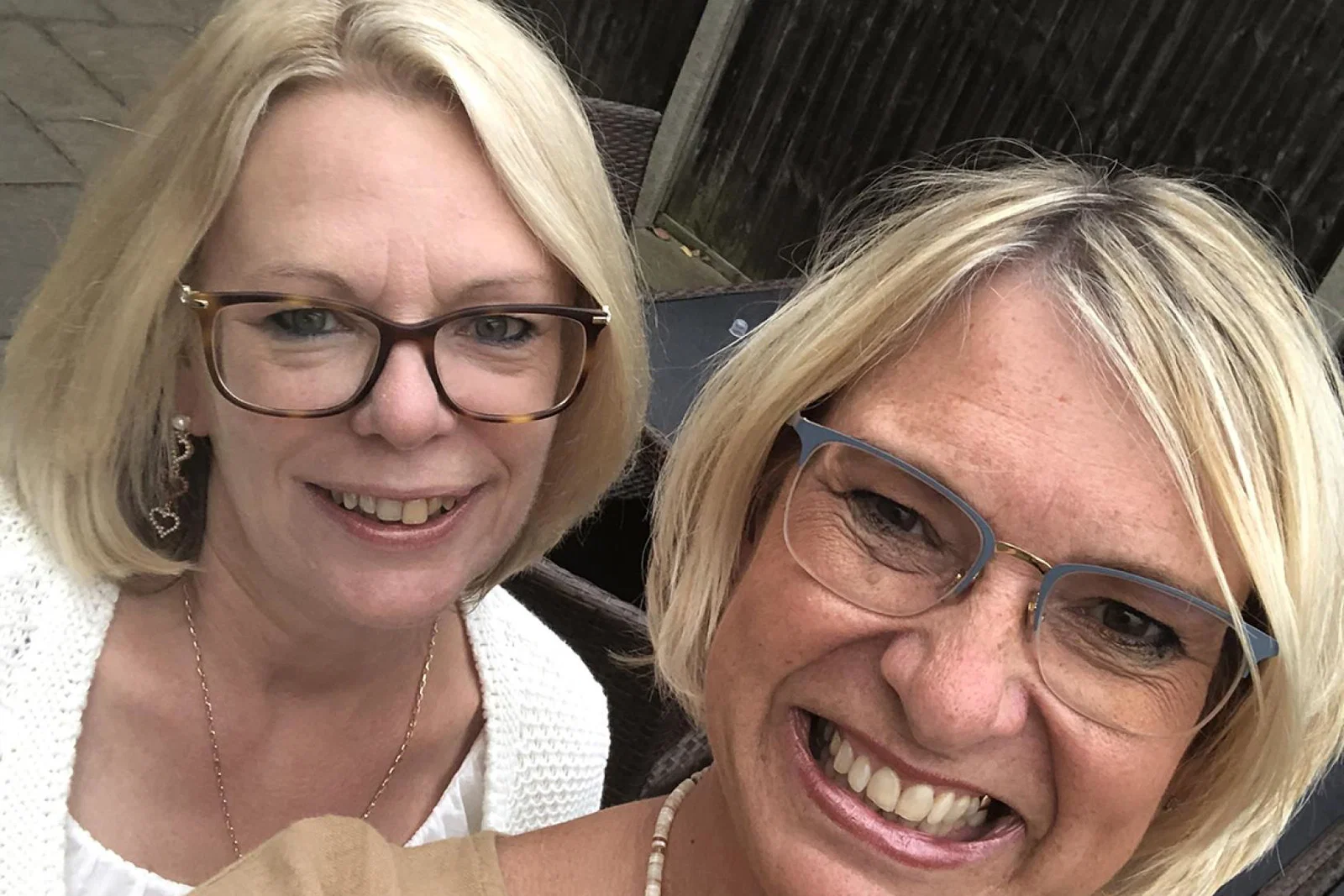 Designer Travels Amanda Matthews (right), with business partner Karen Pocock