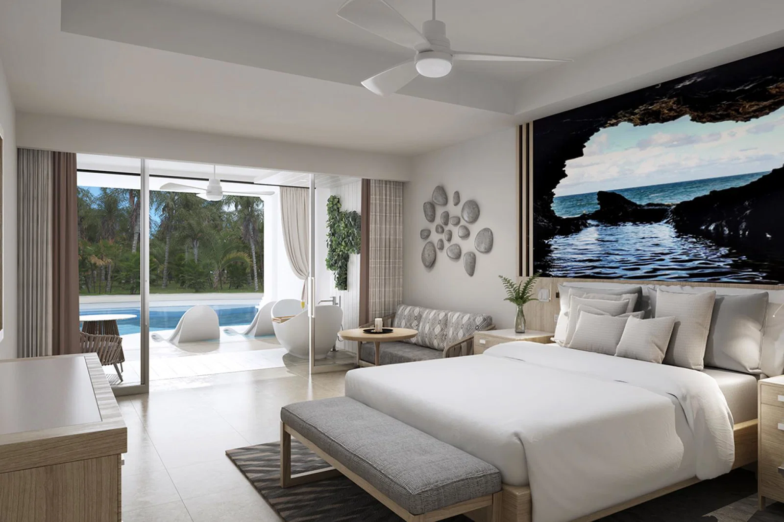South Seas Hideaway, one of the new suites at Sandals Royal Barbados