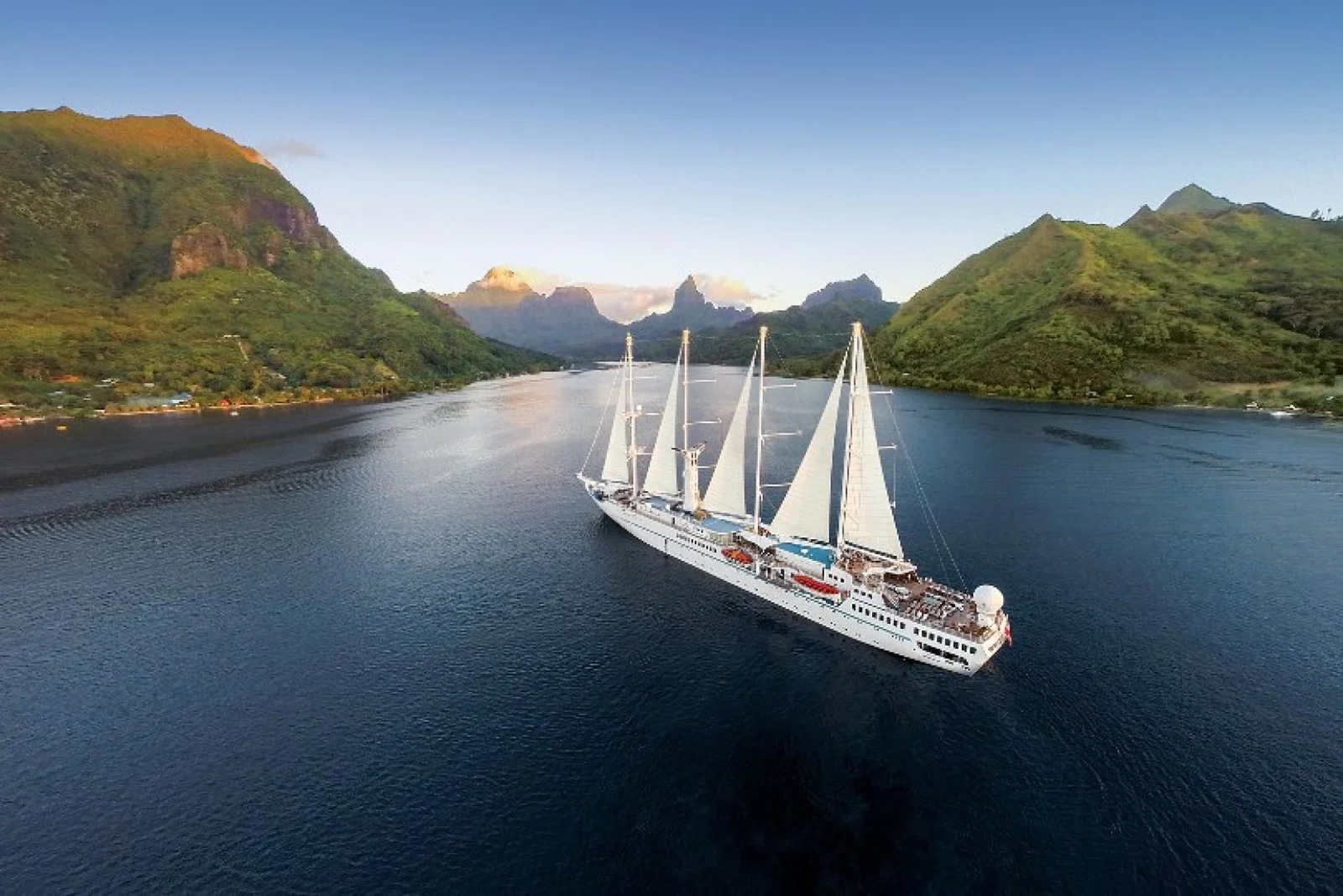 Wind Spirit (Pictured) will resume operations sailing from Tahiti in June