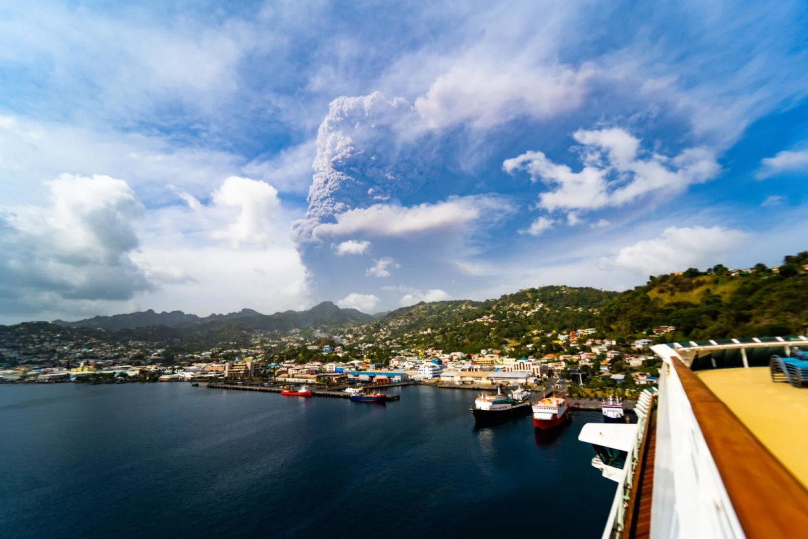 Royal Caribbean International’s Serenade of the Seas has been sailing to St Vincent to collect evacuees