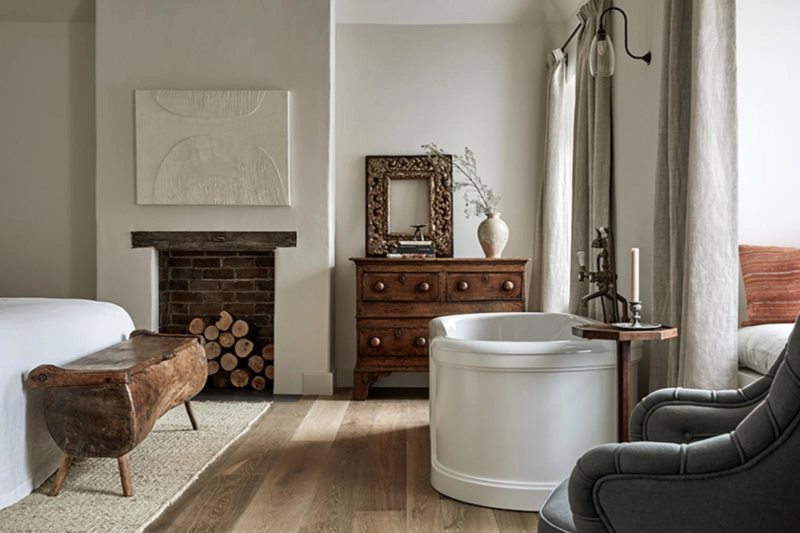 A room at The Bradley Hare in Wiltshire