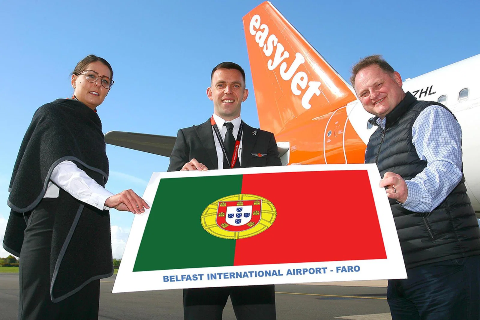 The first Faro flight was sent off in style