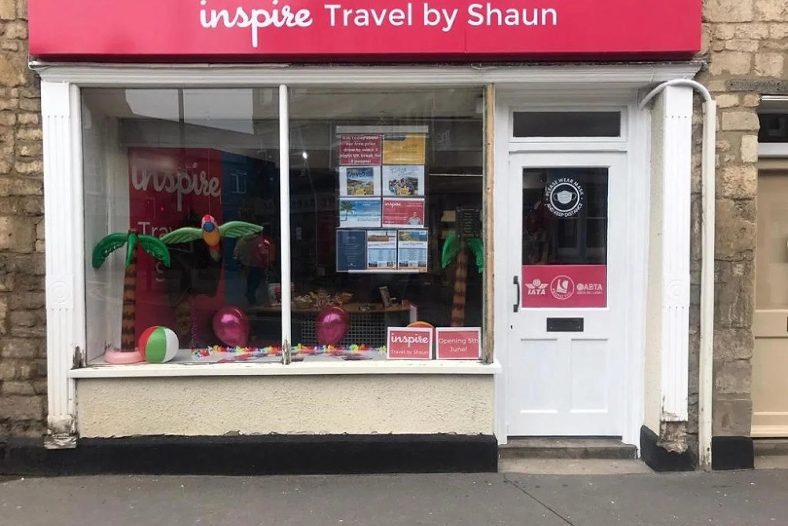Shaun Taylor has opened Inspire Travel by Shaun in Bourne, Lincolnshire