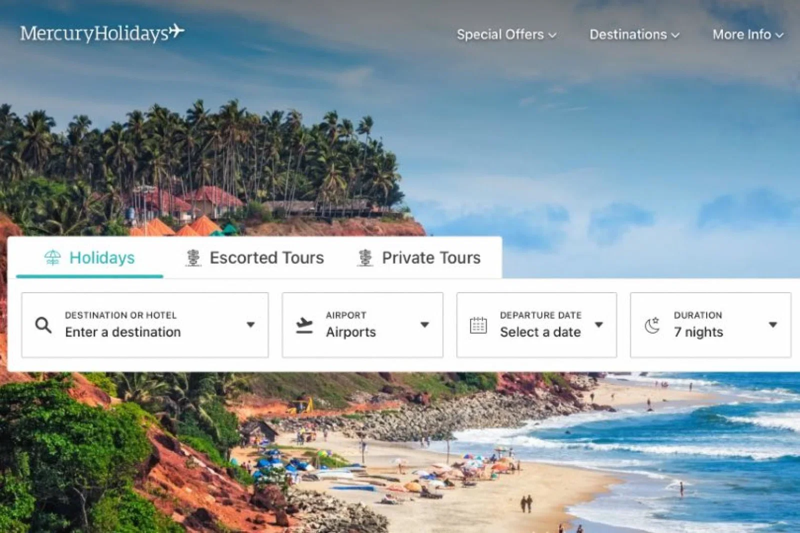 Mercury Holidays has worked with tech firm intuitive to improve its search times