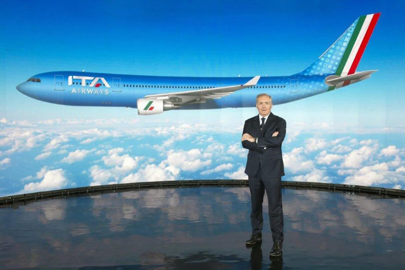 ITA president Alfredo Altavilla reveals the airline's branding
