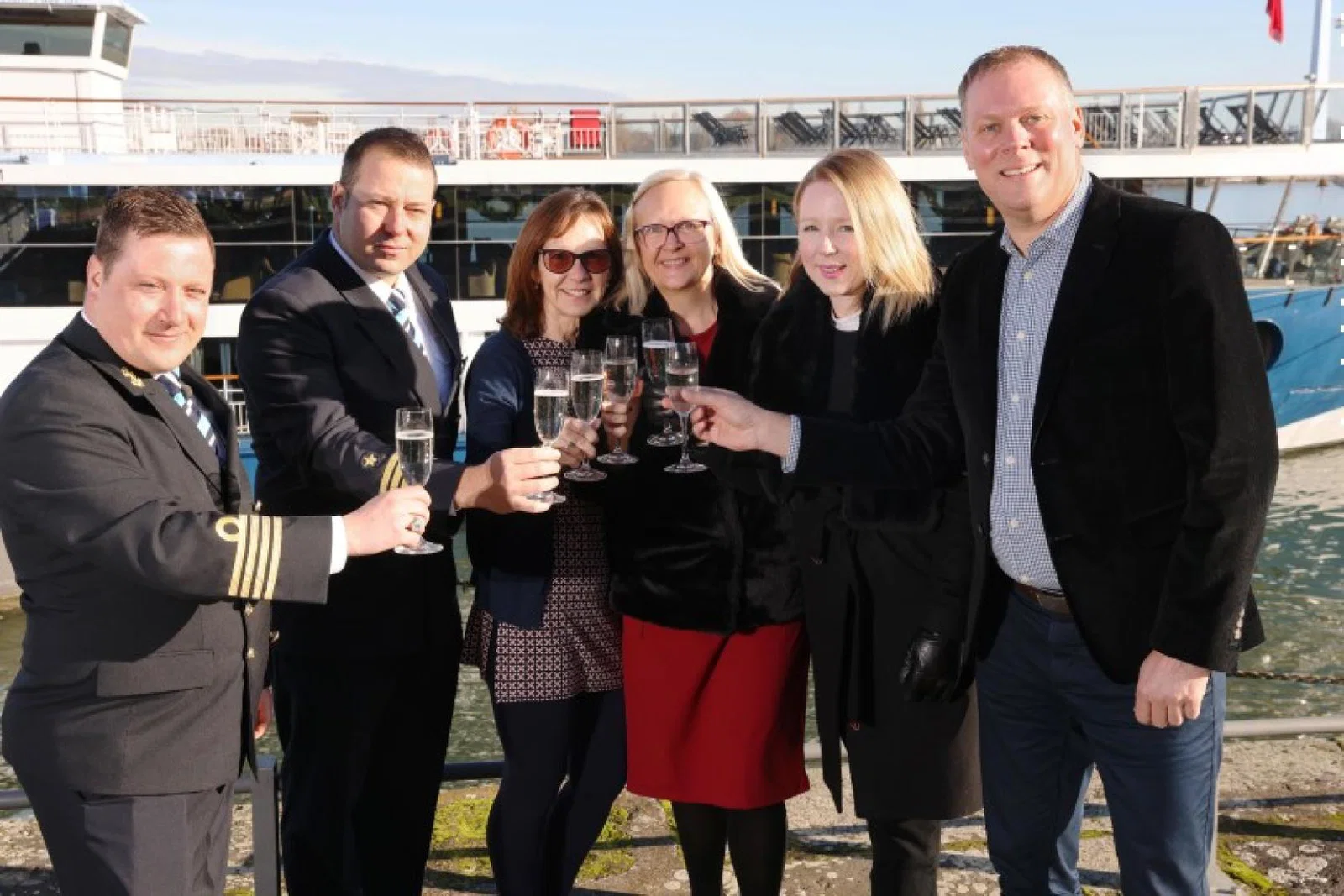 The christening ceremony was attended by corporate captain Marco Menke and godmother, college exam officer Catherine Hawkins 