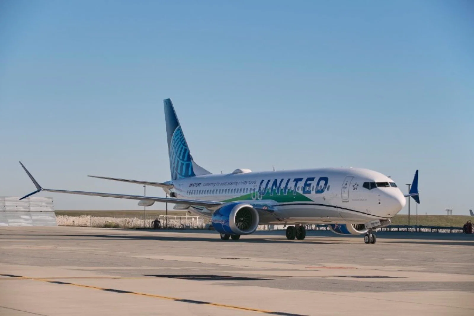 United used a Boeing 737 Max 8 aircraft to operate the flight