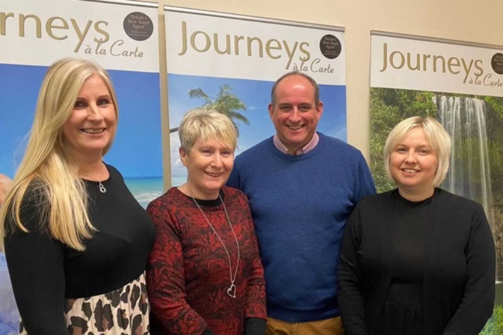 Avventura Travels chief executive, Richard Hadfield, and the team at Journeys a la Carte