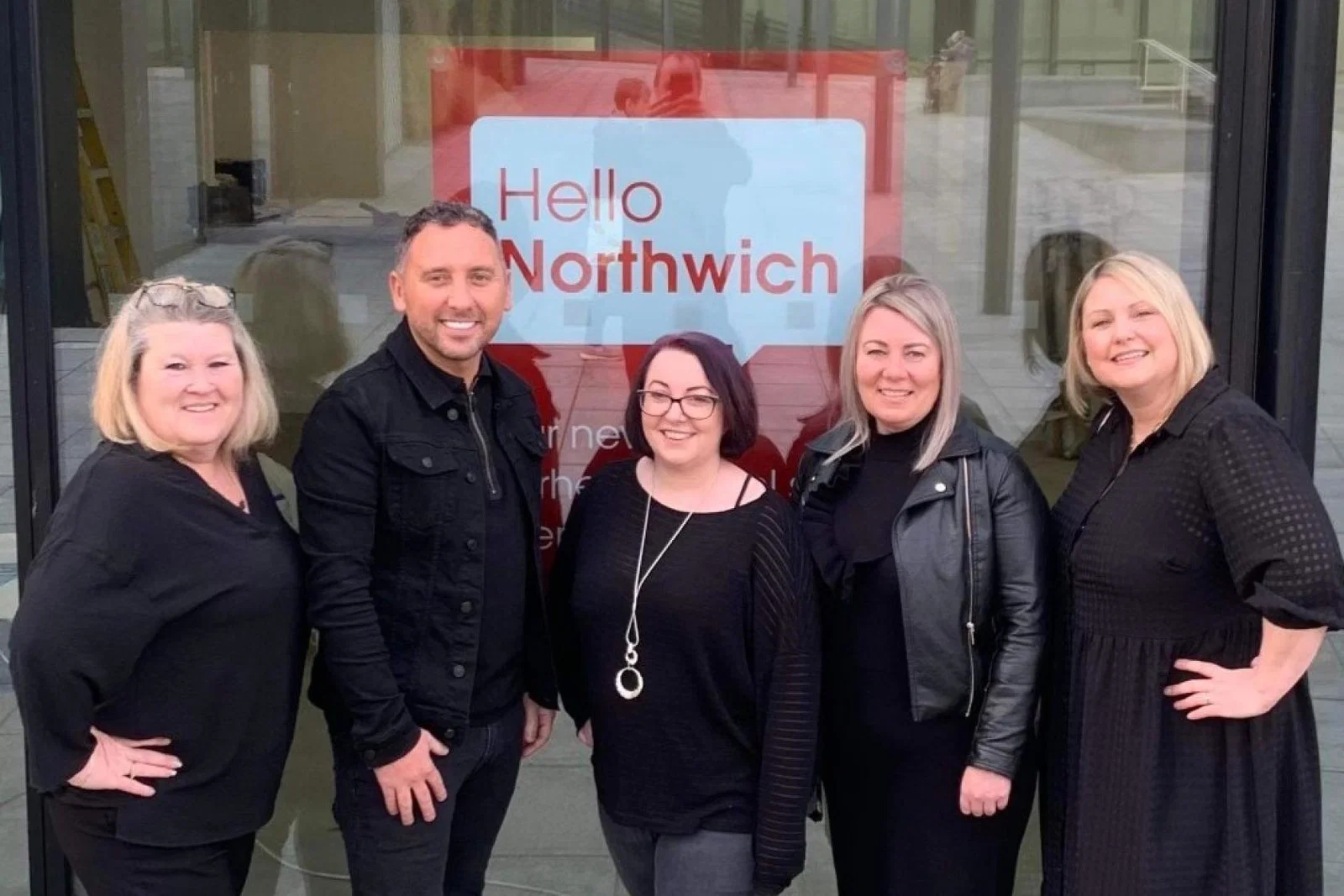 The Northwich team (L-R): Linda Capper, Sean Buckley, Bev Willis, Sarah Perry and Marie Ferriday