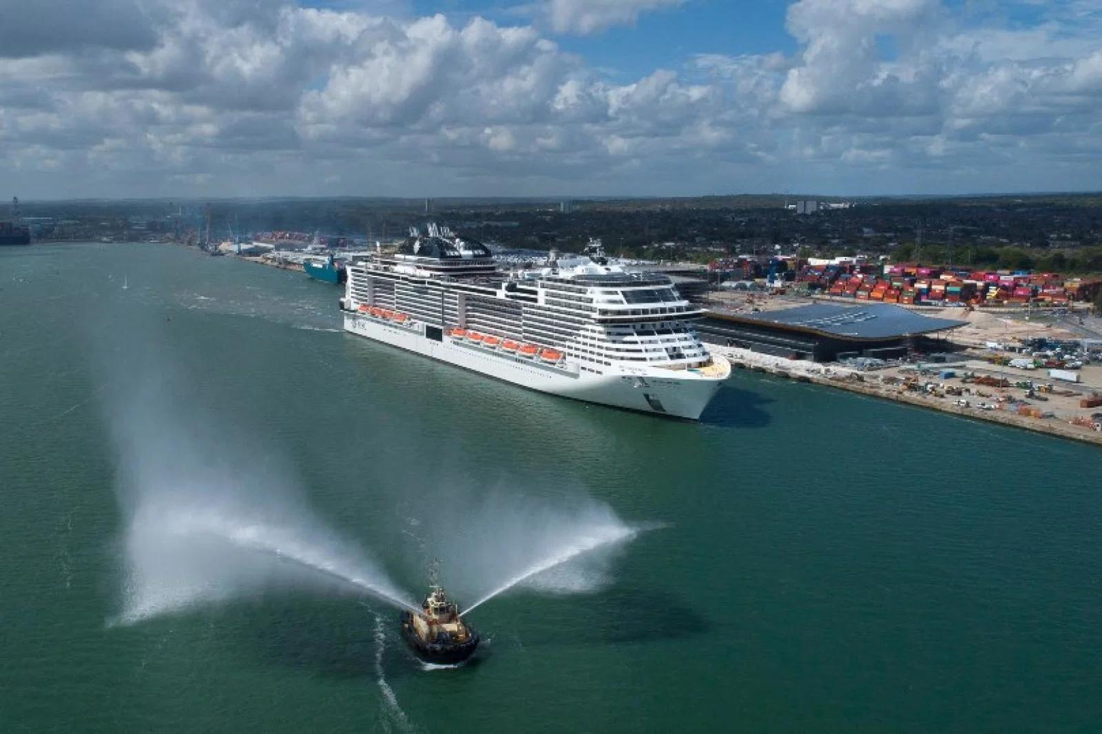 MSC Virtuosa will be using shore power when docked at Southampton this summer (Credit: MSC Cruises, Blue Harbour)
