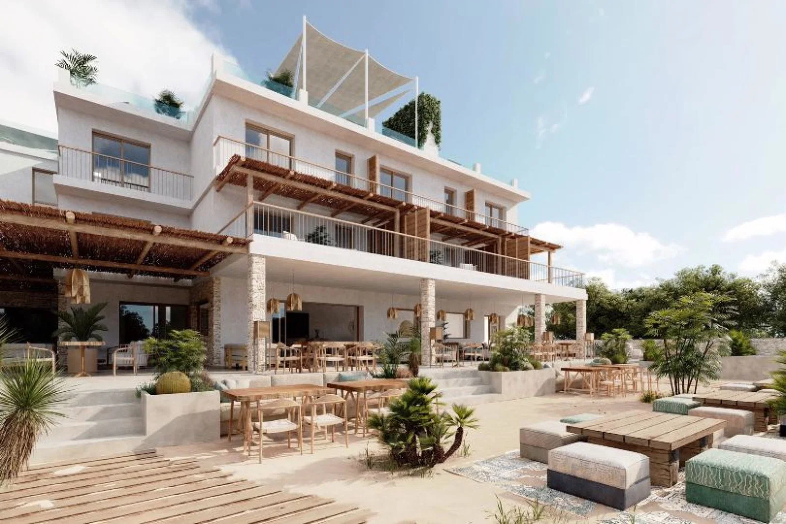 Guests will have access from Teranka to the island's Migjorn beach