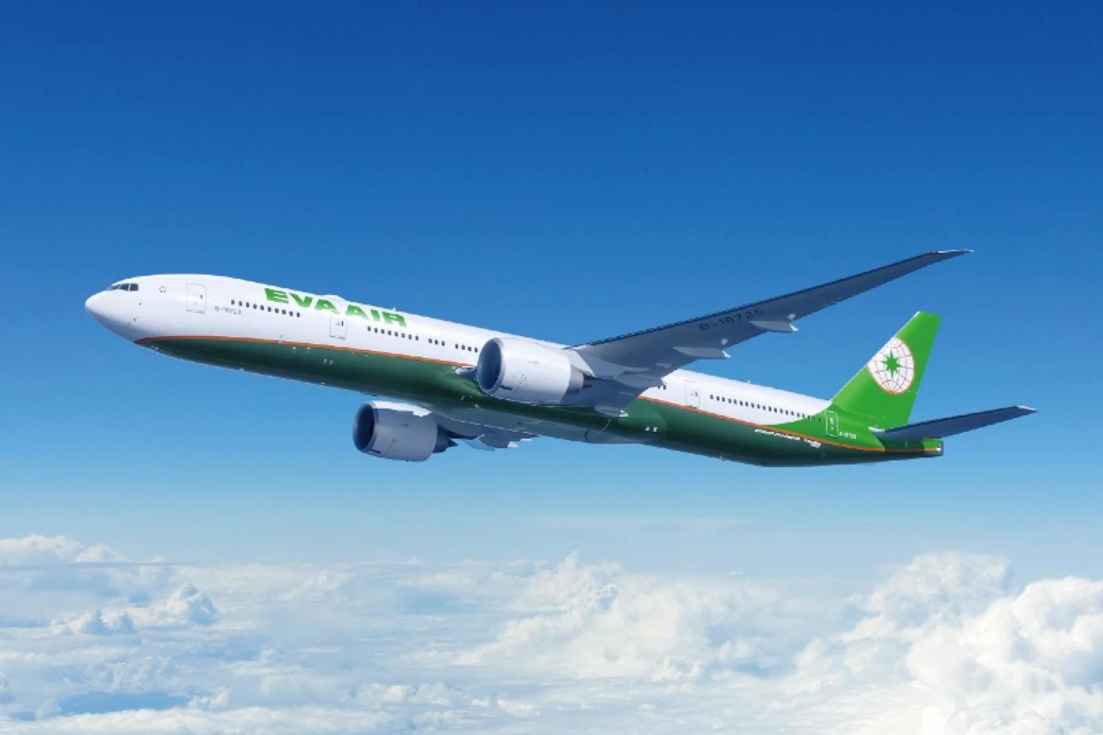 Eva Air aircraft in flight