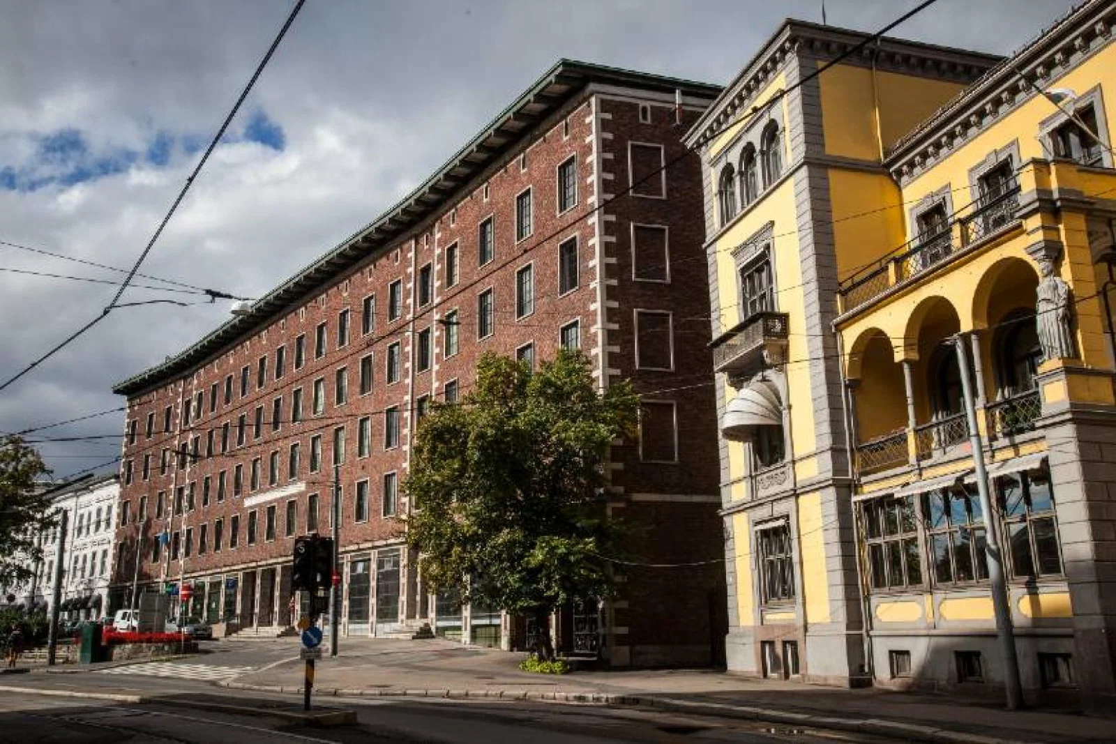 The hotel is a two-minute walk from the local train station