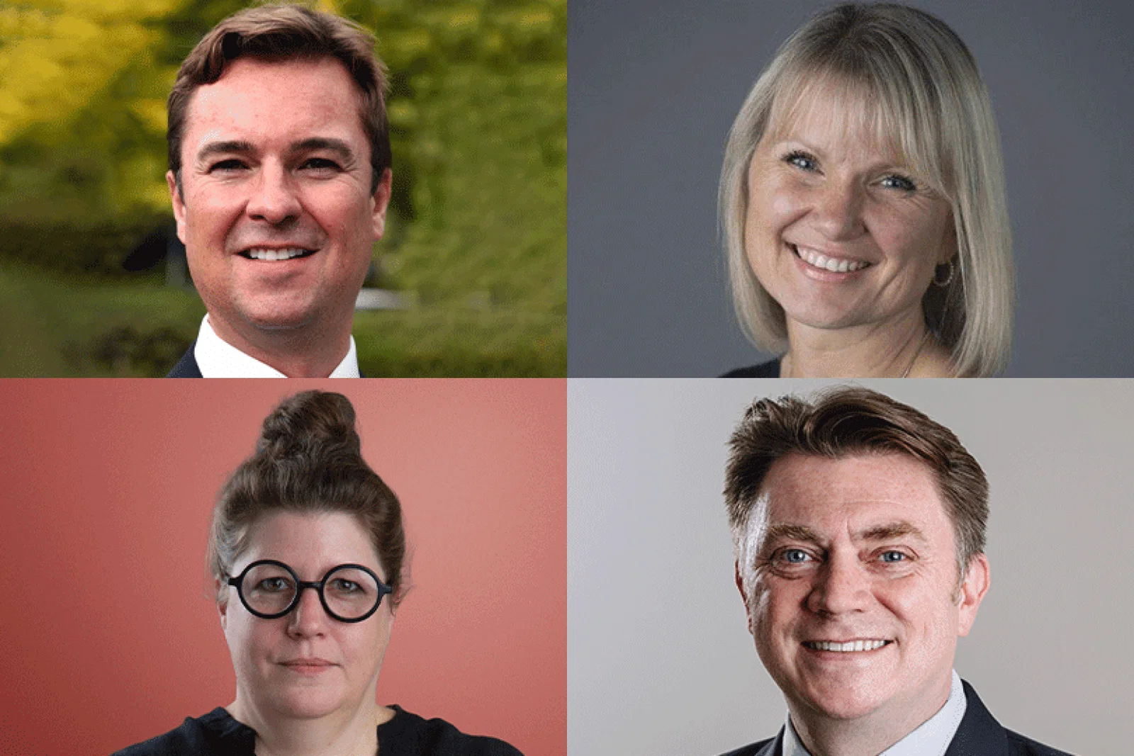 Speakers include (clockwise) Tom Rowntree, Kerry Golds, Gary Kershaw and Dr Antonia Ward