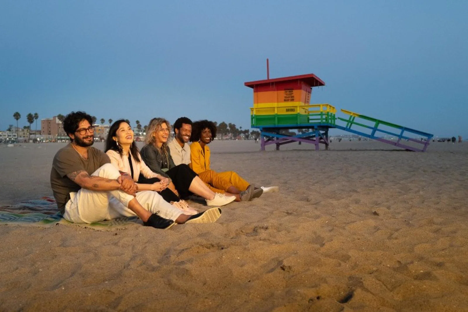 Now Playing follows a group of friends as they explore the sights and sounds of Los Angeles (Credit: Los Angeles Tourism)