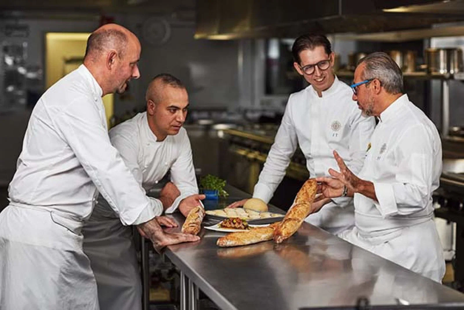 Explora Journeys' head of culinary Franck Garanger (far right) has designed the wide-ranging menus