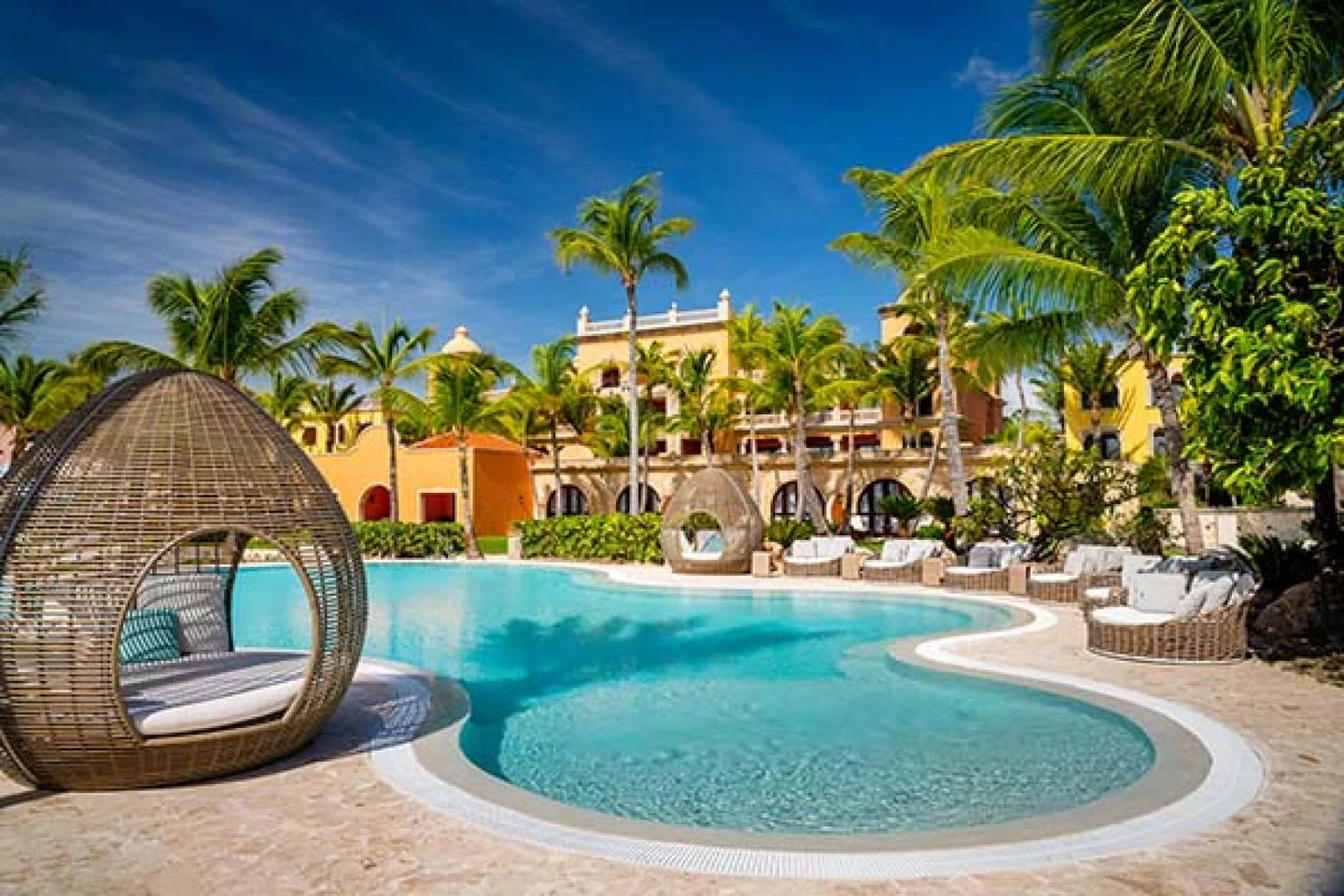 One of the six pools at the Sanctuary Cap Cana