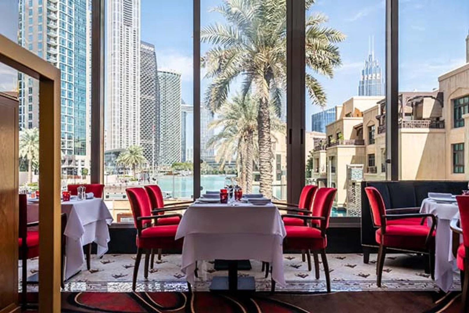 Brasserie Fouquet’s Dubai offers views across the city 