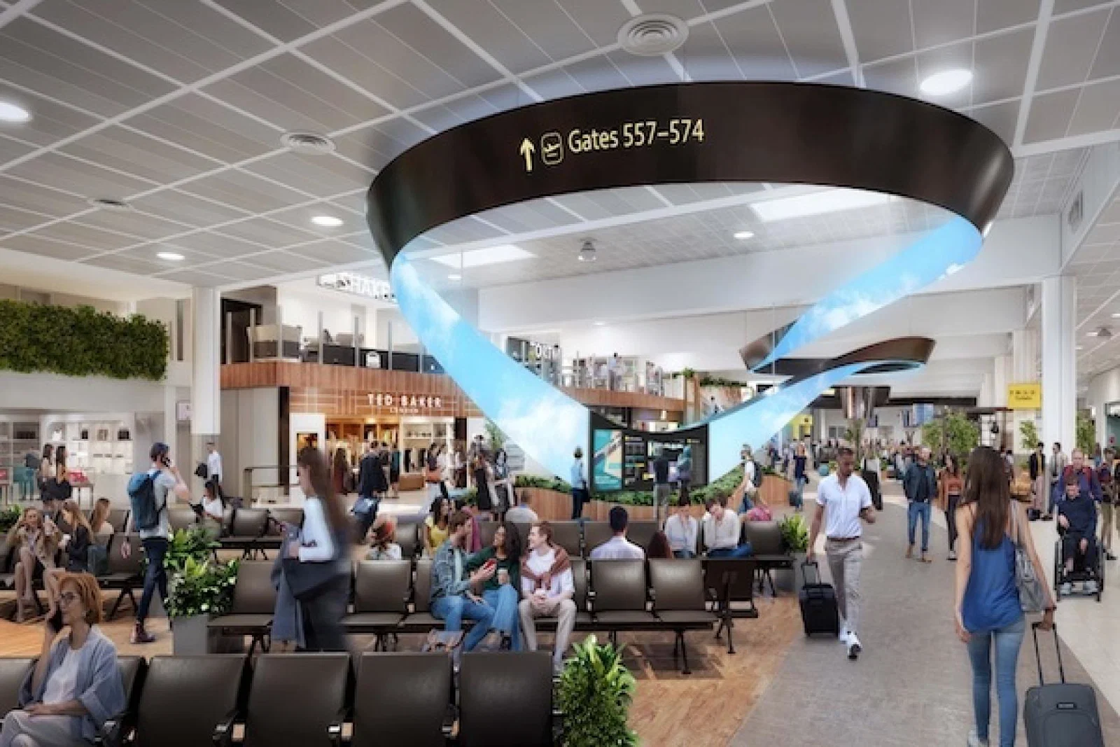 Gatwick's orientation zone