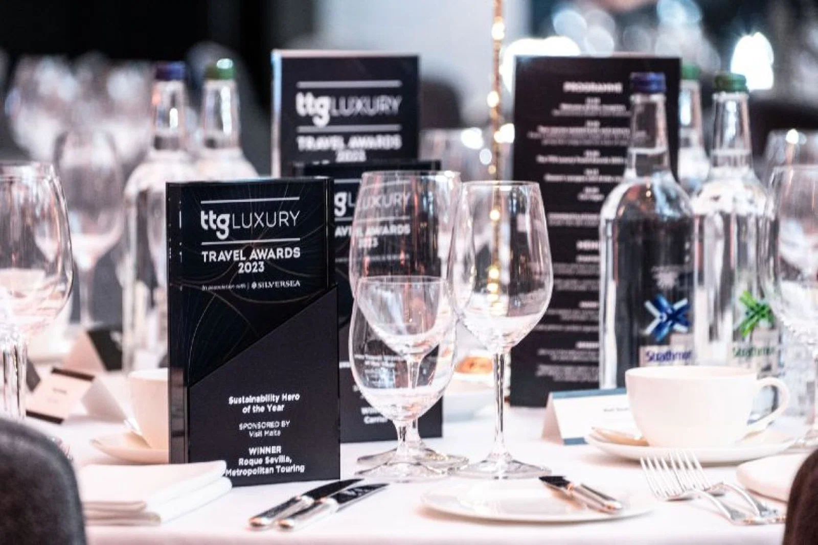 TTG Luxury Awards 2023 tables