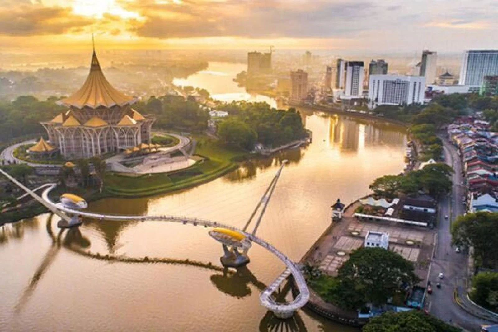 Kuching Waterfront, Sarawak, Malaysia