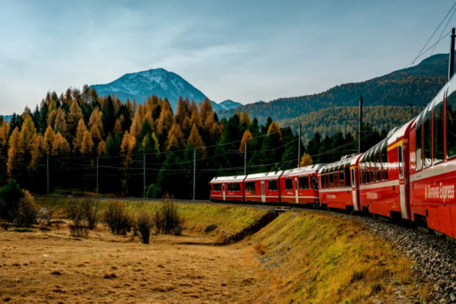 bernina express, switzerland, rail