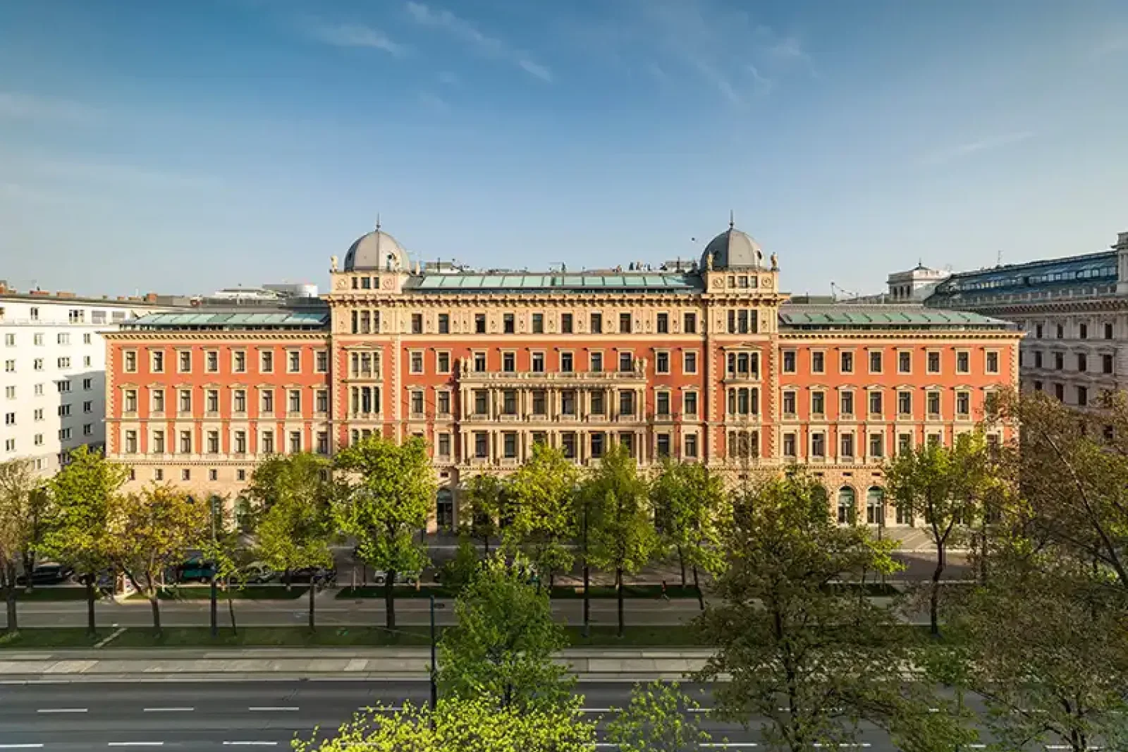 The exterior of Anantara Palais Hansen Vienna Hotel. Credit: Stephan Huger