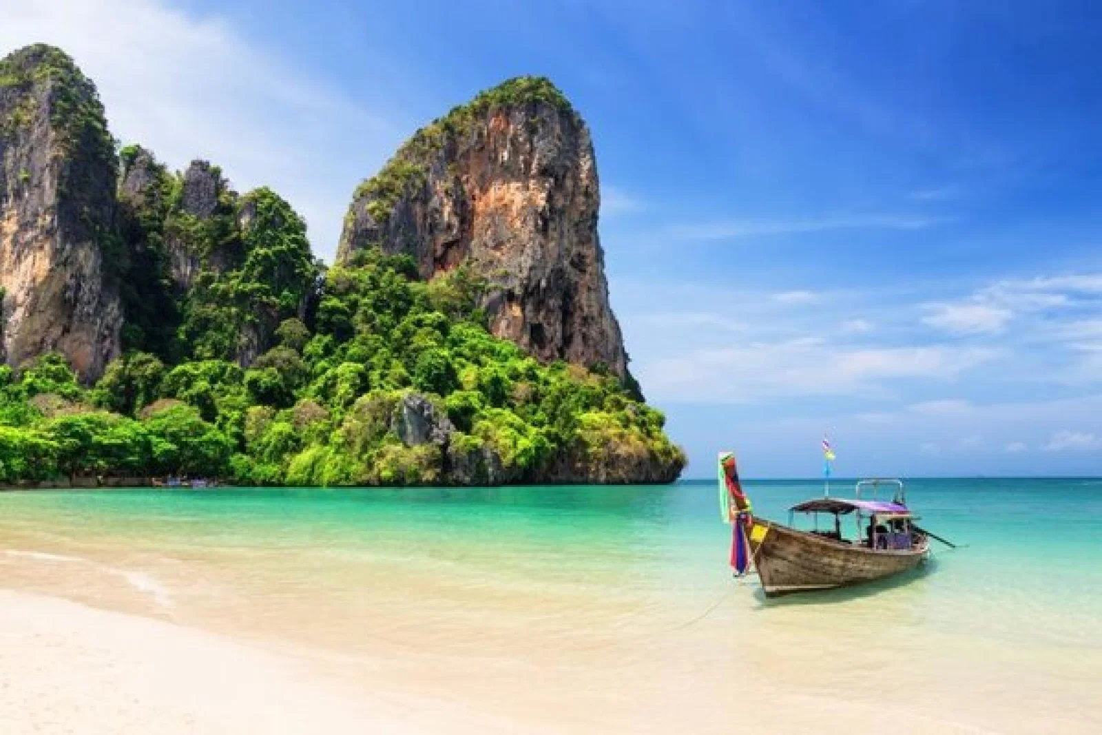 Railay_Beach_in_Krabi_province._Ao_Nang_Thailand_iStock-1011241694_Preto_perola (Credit: iStock / Preto_perola)