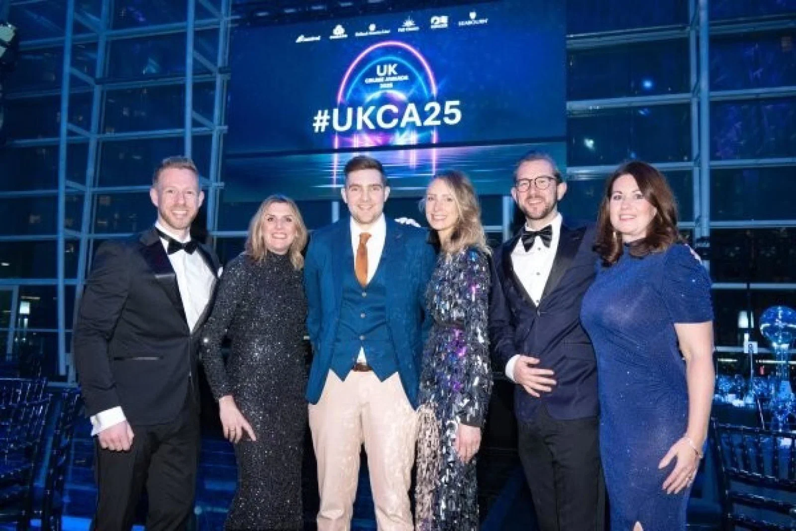 The Carnival UK sales chiefs, pictured ahead of the 2025 UK Cruise Awards