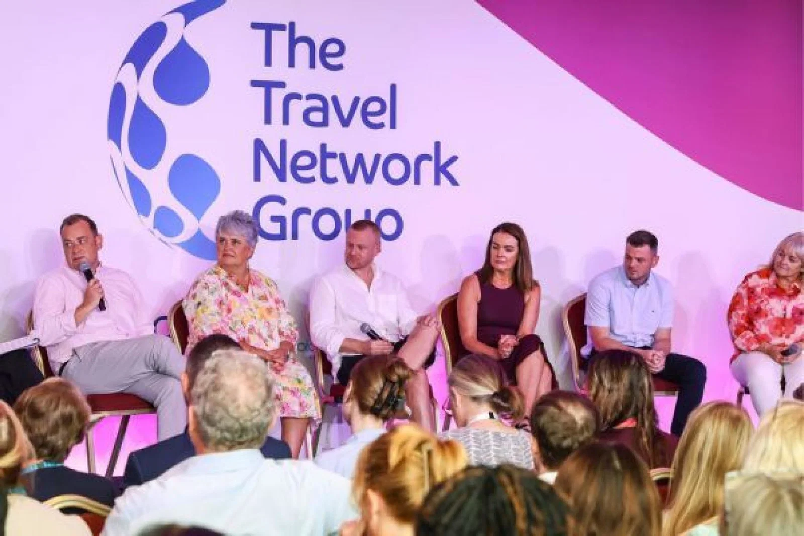 Richards (second from left) spoke on the members panel at the TTNG conference in June 2025. (Credit: Alex Maguire/TTNG)
