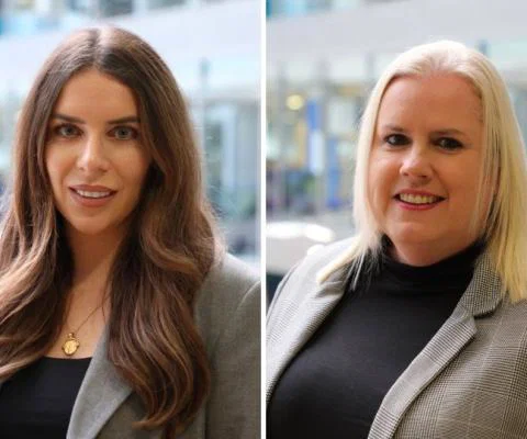 Seabourn's Charlotte Ireland pictured with colleague Claire Rose