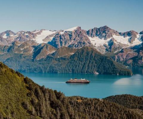 Luxury ship in Alaska 