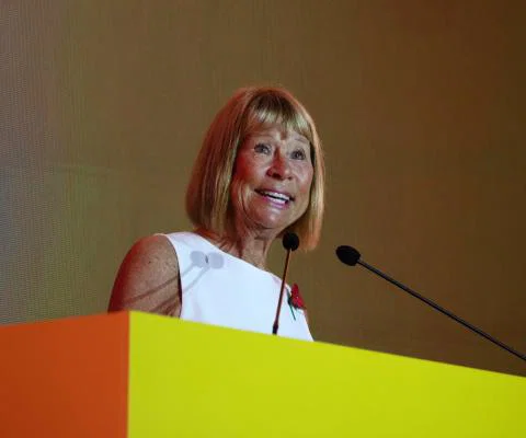 Dame Irene Hays addressed the Hays Travel Independence Group conference