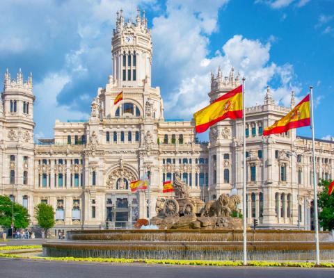 Stock photo of Plaza de la Cibeles in Madrid