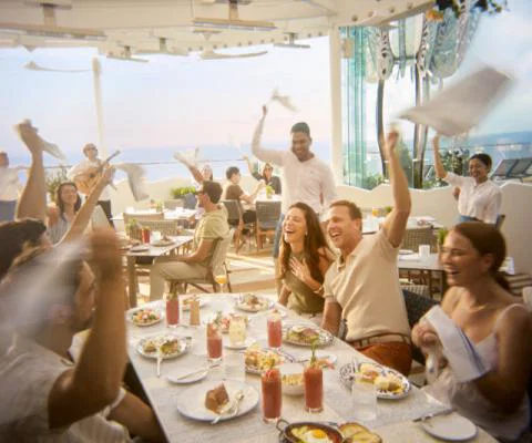 Bora alfresco restaurant on Celebrity Xcel