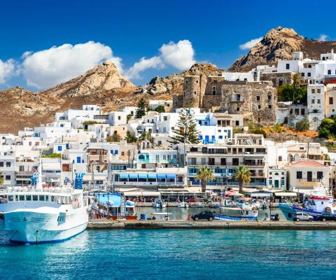Scenic shot of Naxos, Greece